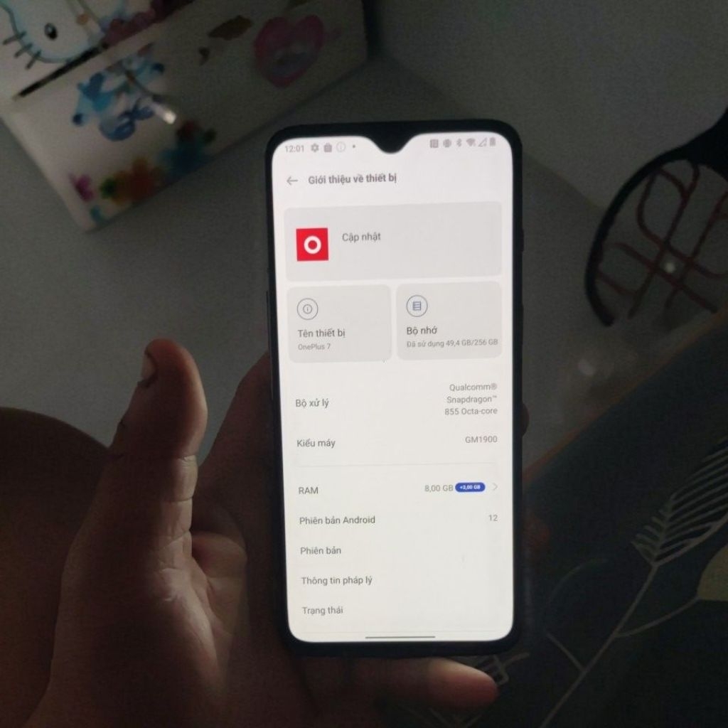Điện thoai oneplus 7 8/256gb cũ rẻ như xác