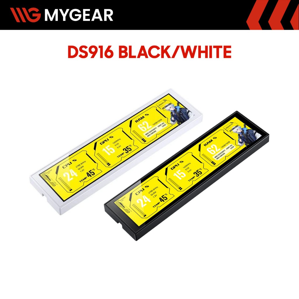 Màn hình phụ Jonsbo DS916 9.16 inch Black / White