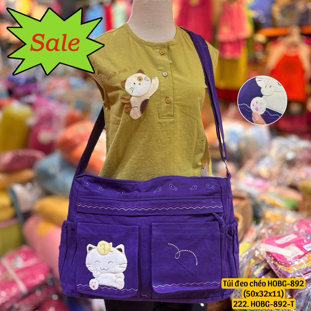 Túi đeo chéo Petshop du lịch HOBG-892(30x40x10)