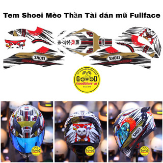 Tem dán mũ Bảo hiểm Fullface Shoei