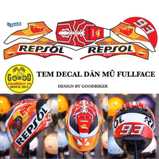 Tem dán mũ Bảo hiểm Fullface Shoei