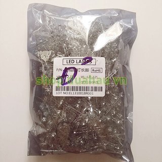 [1.000 bóng led] Led bóng lùn - đầu dù 5mm - bóng led trong