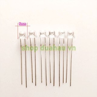 [1.000 bóng led] Led bóng lùn - đầu dù 5mm - bóng led trong