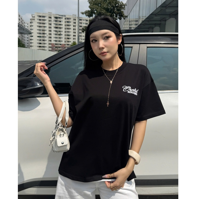 Áo Thun Boxy Orchid Nevasome Cotton 250gsm LocalBrand Tay Lỡ Form Rộng Nam Nữ Menswear Womenswear | BigBuy360 - bigbuy360.vn