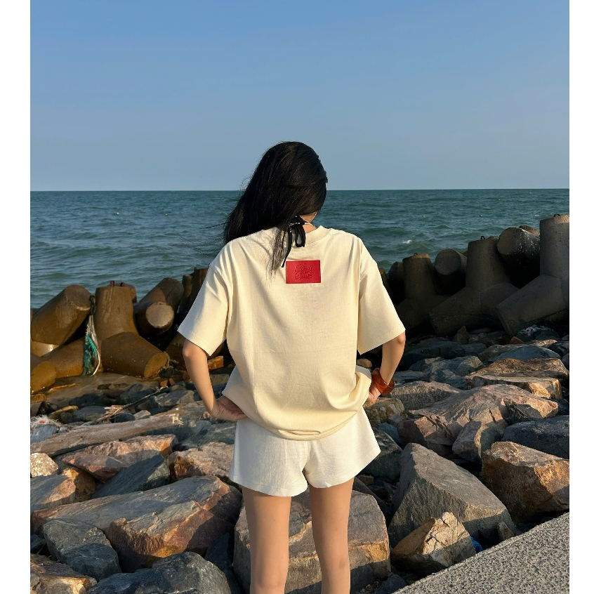 Áo Thun Boxy Orchid Nevasome Cotton 250gsm LocalBrand Tay Lỡ Form Rộng Nam Nữ Menswear Womenswear | BigBuy360 - bigbuy360.vn