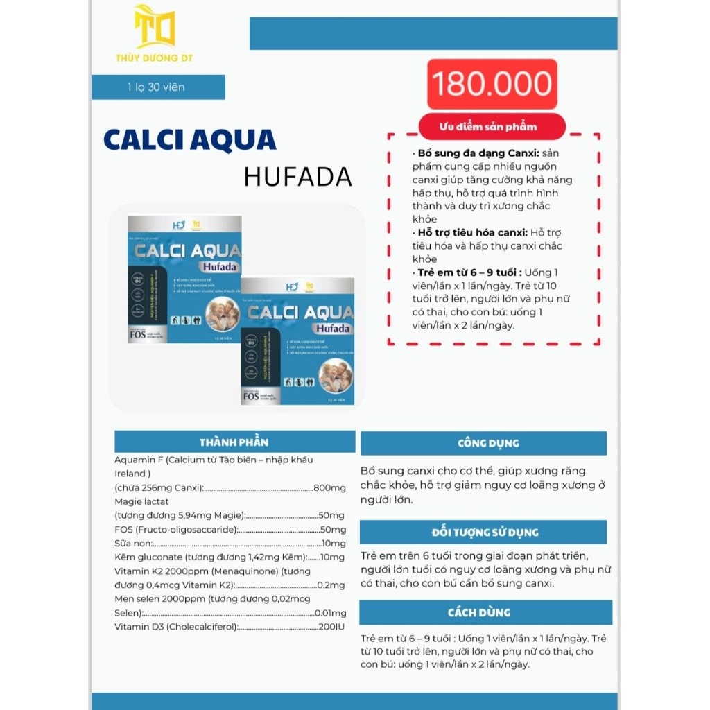 CALCI AQUA HUFADA