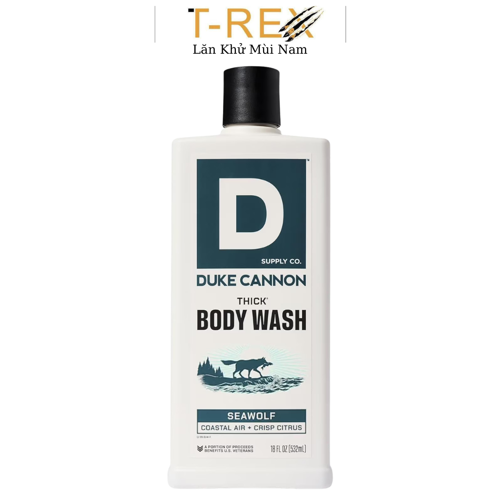 Sữa tắm khử mùi Duke Cannon Thick High-Viscosity Body Wash Seawolf 517ML