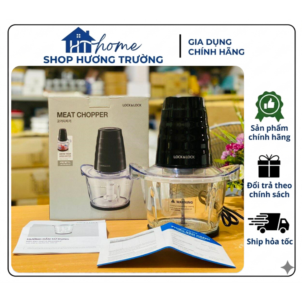 - Máy xay thịt LocknLock EJM156BLK 1L