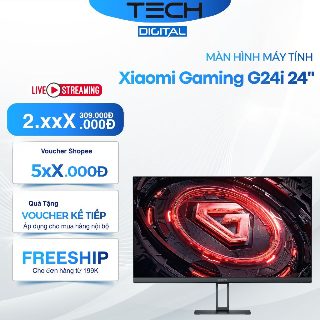 Màn Hình Xiaomi Gaming Monitor G24i ELA5625EU 180 Hz Phù Hợp Làm Việc, Chơi Game - Bản Quốc Tế