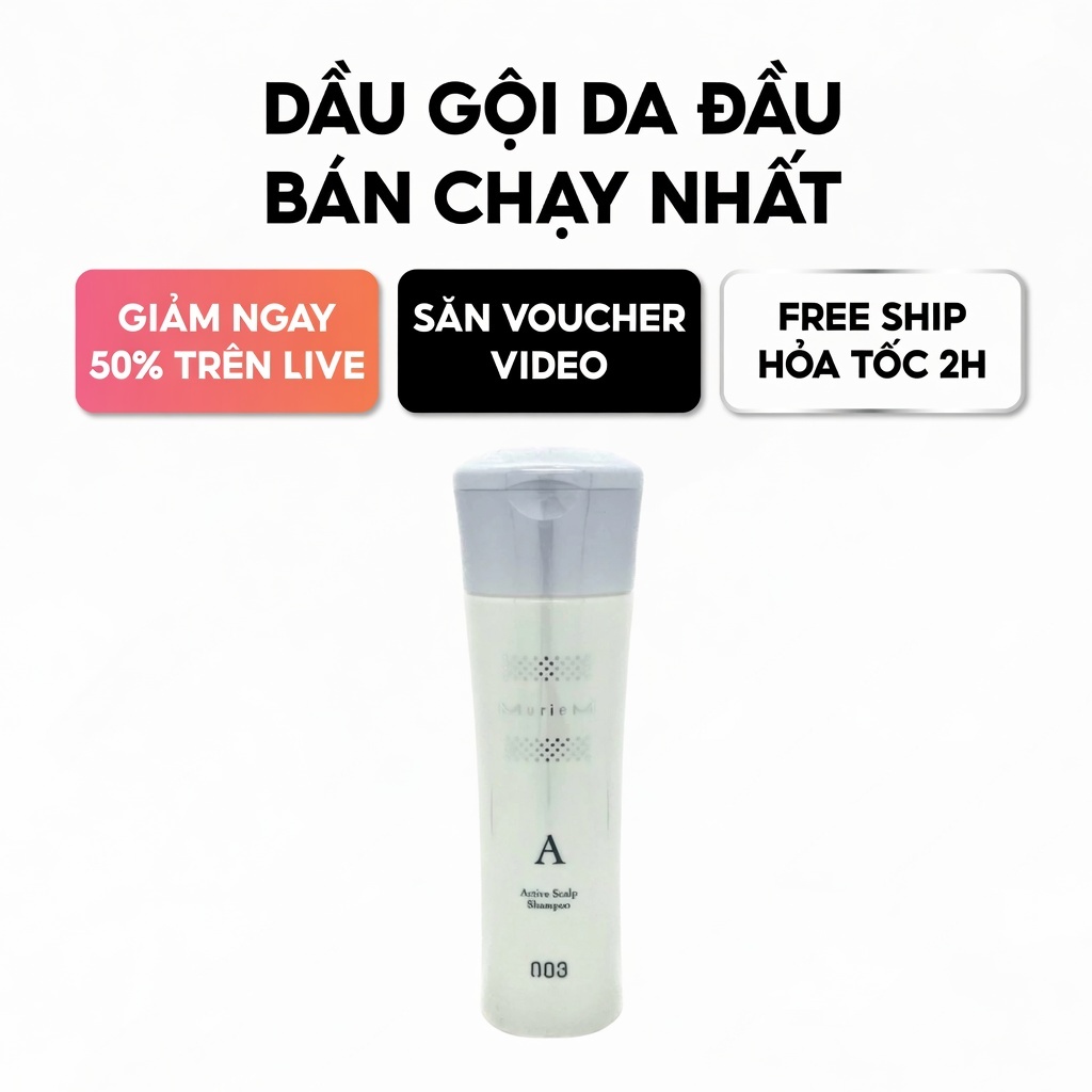 Dầu Gội 003 Number Three Muriem Scalp Shampoo - Sạch Sâu Da Dầu, Hỗ Trợ Giảm Gàu & Ngăn Rụng Tóc
