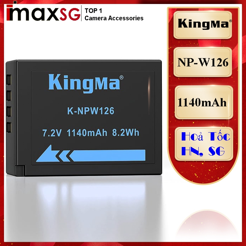 1 PIN KINGMA thay thế CHO PIN FUJIFLIM NP-W126
