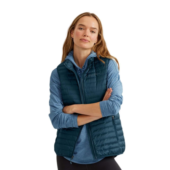 Áo khoác Gile lông vũ giữ nhiệt Eddie Bauer , áo phao nữ không tay đi lạnh chống nước chống tuyết