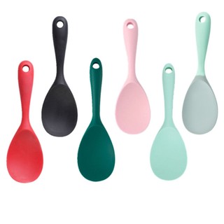 Muôi xới cơm bọc silicone sạch sẽ, dễ vệ sinh, có thể treo gọn gàng, Xinh Home Decor