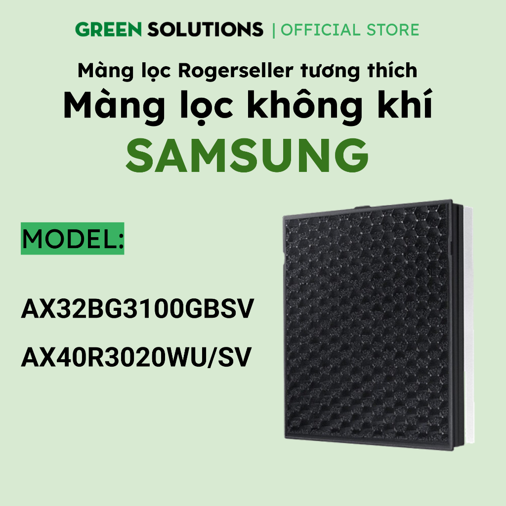 Màng lọc Rogerseller® Thay Màng lọc không khí Samsung AX32BG3100GBSV,bộ lọc không khí Samsung AX40R3