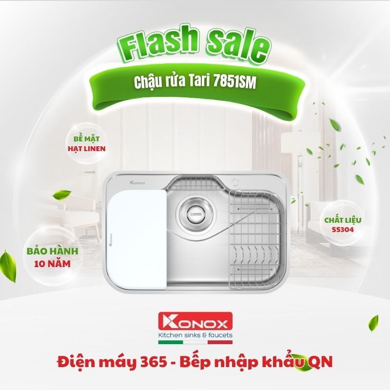 Chậu Rửa Bát Konox Tari 7851SM - PHONG CÁCH NHẬT, TINH TẾ & HIỆN ĐẠI