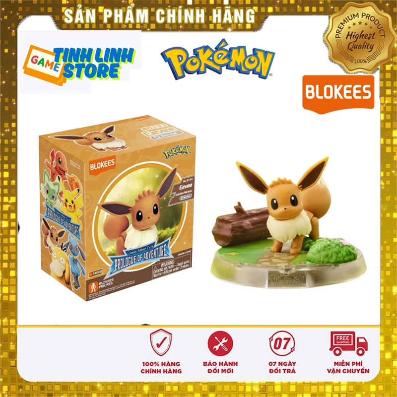 Mô Hình Blokees Pokemon Eevee EP02 - Prologue of Adventure Chính Hãng