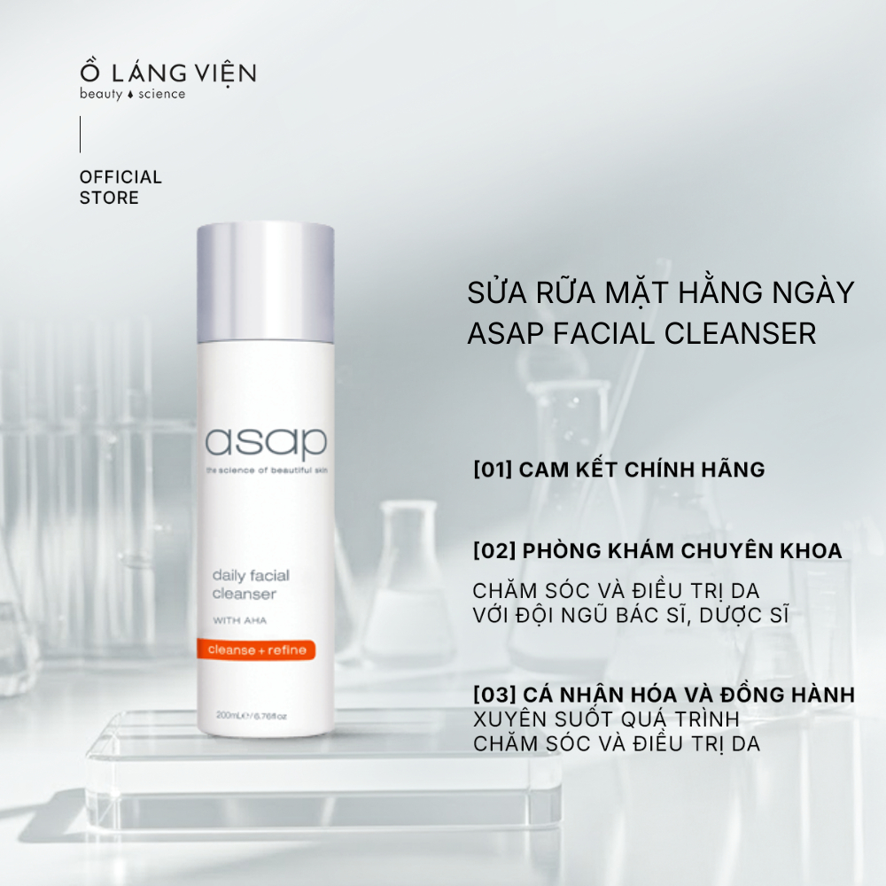 Sữa rửa mặt hằng ngày làm sạch sâu Asap daily facial cleanser