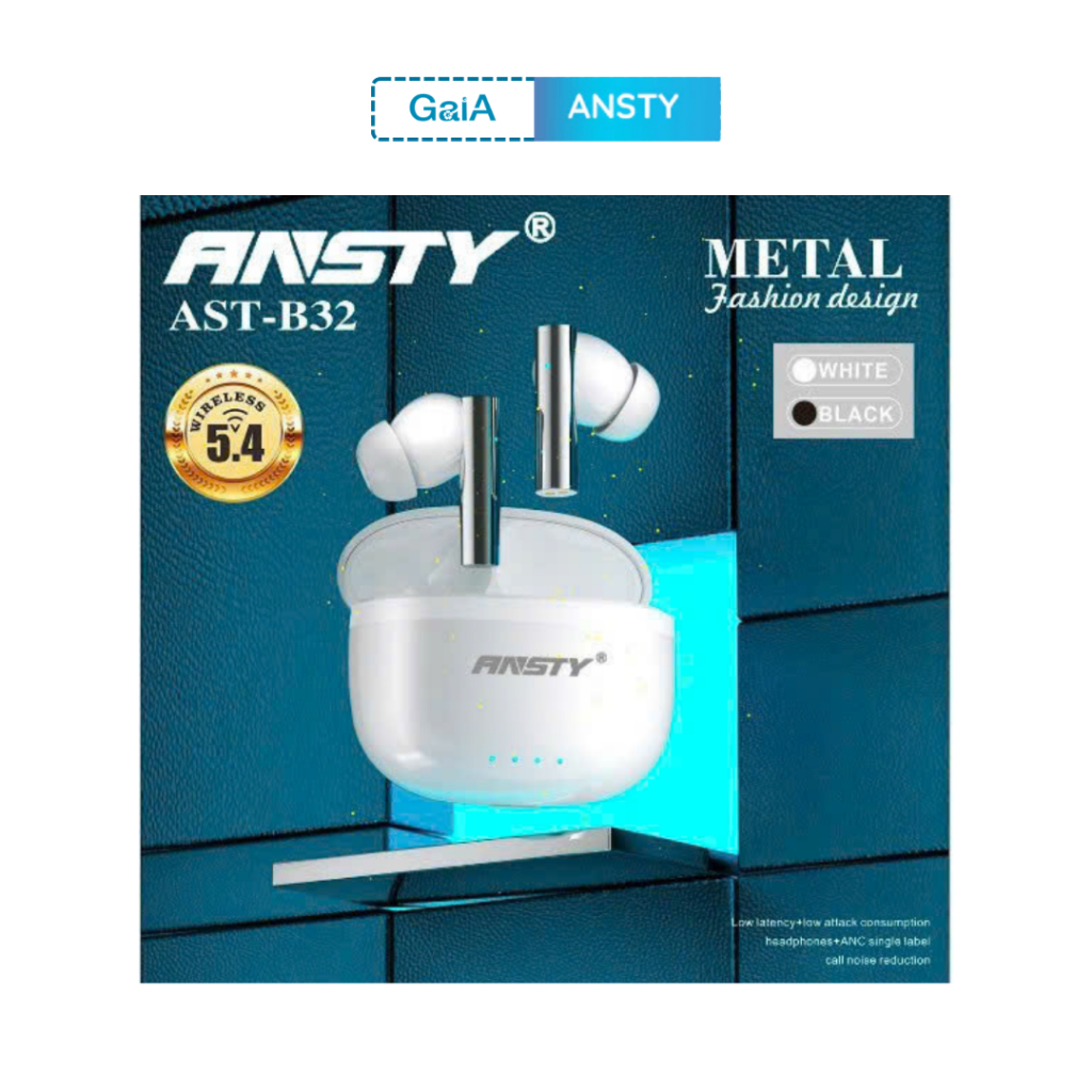 B32 Tai nghe bluetooth Ansty cảm ứng 2 bên nghe nhạc tới 4h