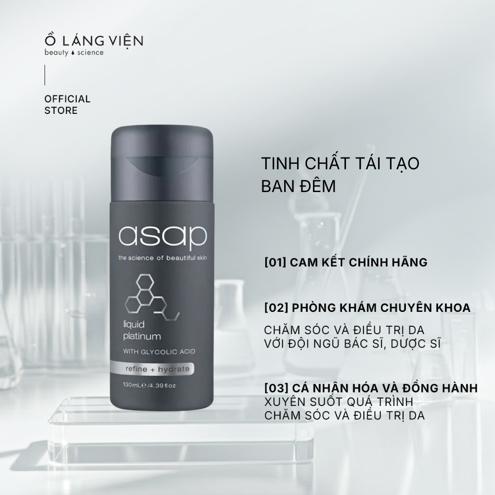 Tinh chất tẩy tế bào chết hóa học ban đêm Asap Liquid Platinum