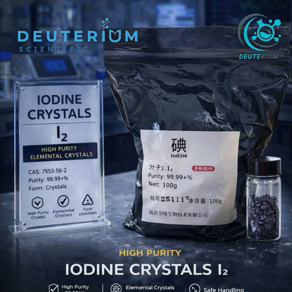 Iodine, unmetal halogen iodine crystal