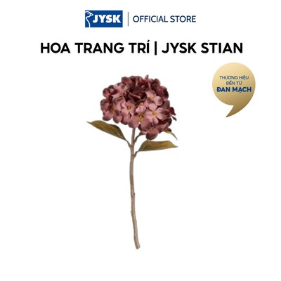 Hoa trang trí | JYSK STIAN | nhựa polyester/PE | nâu/xanh lá | C36cm