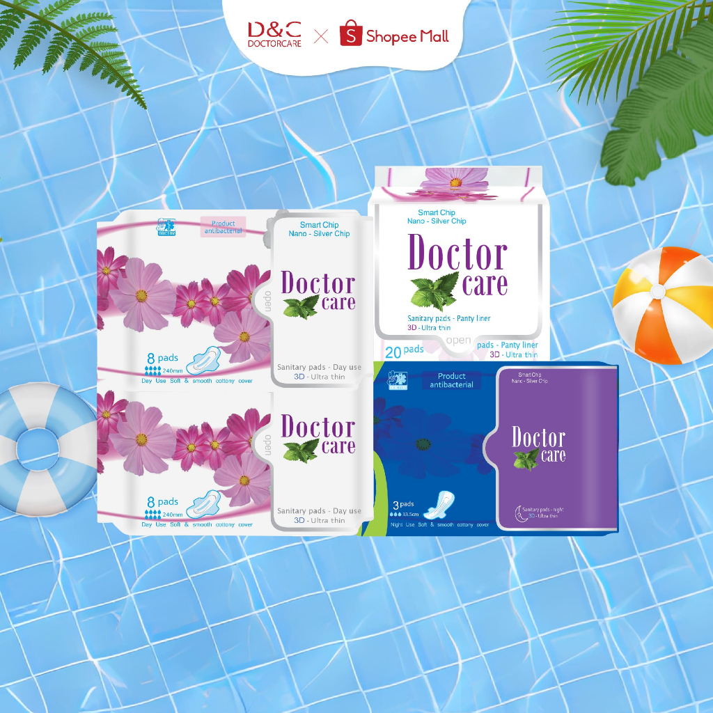 Combo băng vệ sinh Doctor Care toàn diện gồm 2 ban ngày,1 ban đêm,1 hàng ngày D&C Doctor Care Hà Nội