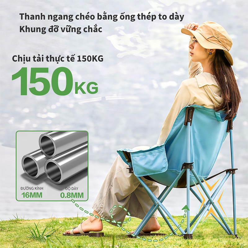【COD】Trailtop Ghế Camping Gấp Gọn Thư Giãn Dã Ngoại Du Lịch Cao Cấp Ngoại Dễ Mang Đi | BigBuy360 - bigbuy360.vn
