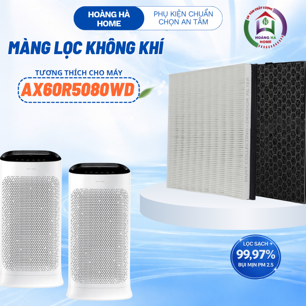 Màng lọc không khí tương thích cho máy Samsung AX60R5080WD - Màng lọc không khí CFX-D100