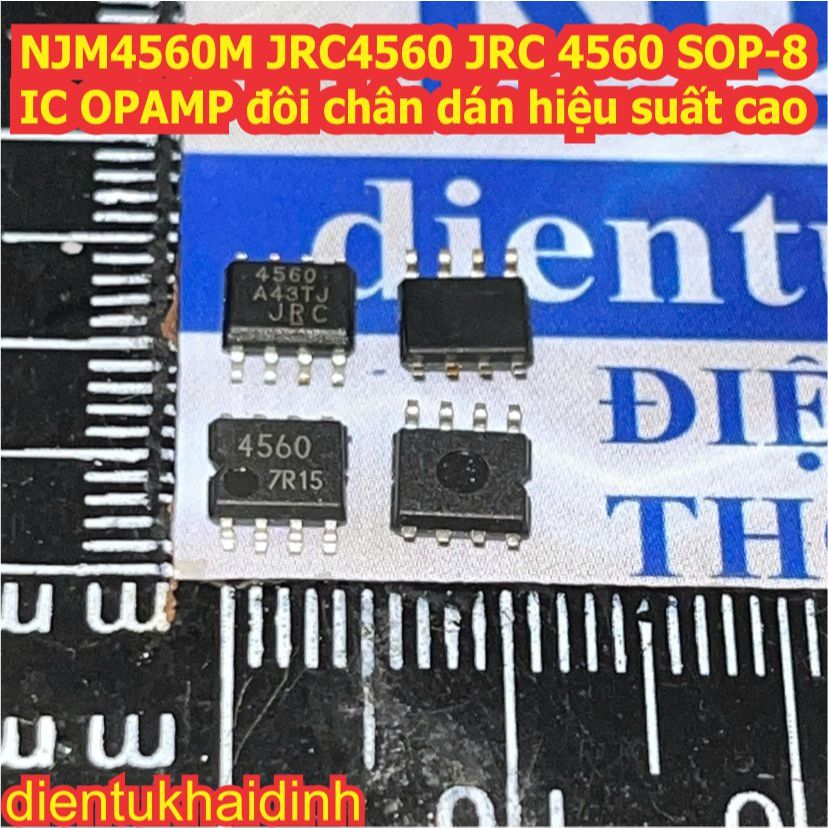 3 con 4560 NJM4560M JRC4560 JRC 4560 SOP-8 IC OPAMP đôi chân dán hiệu suất cao kde7232