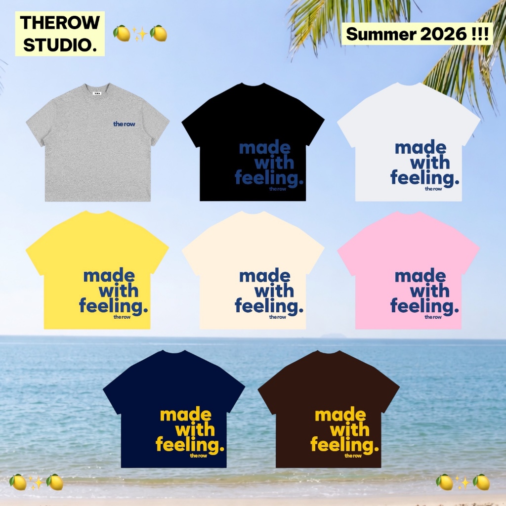 TR5 THEROW Áo Thun Boxy Local Brand Tay Ngắn Cotton 250gsm " MADE WITH FEELING " Áo Phông Forrm Rộng Unisex Nam | BigBuy360 - bigbuy360.vn