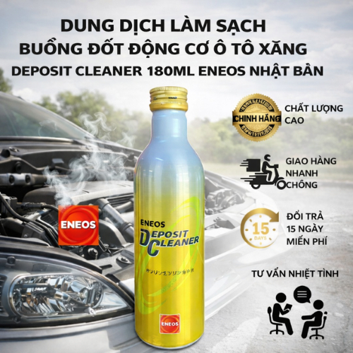 Dung Dịch Phụ Gia Làm Sạch Buồng Đốt Động Cơ Ô Tô Deposit Cleaner 180ml - ENEOS Nhật Bản Chính Hãng