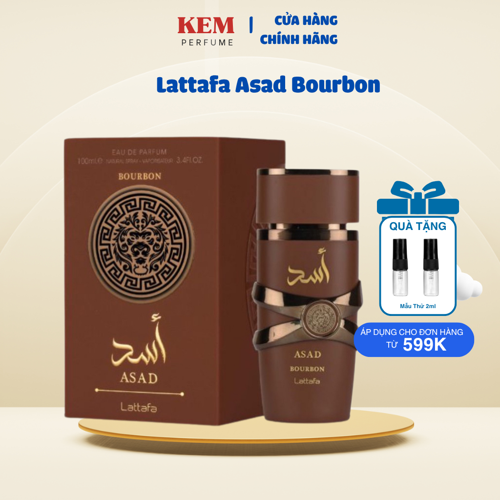 10ML Lattafa Asad Bourbon | Nước Hoa Nam | KemPerfume