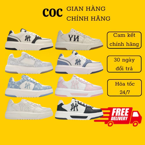 [ Authentic ] Giày MLB MLB Chunky Liner Embo Monogram. Giày Sneaker MLB Embo Mono Unisex Cổ Thấp