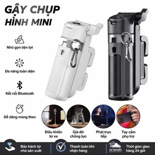 Tripod điện thoại 4 chân 3in1 Gậy chụp ảnh selfie bluetooth có tay cầm chống rung quay video,livestream xoay 360 đa năng