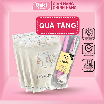 (QUÀ TẶNG KHÔNG BÁN) máy hàn miệng túi và 3 túi đựng kẹo ONICI