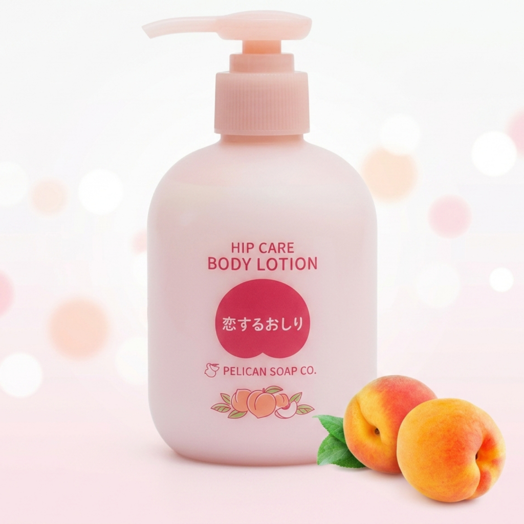 [Pelican Soap] Love Butt Hip Care Body Lotion - Peach Ceramide, Retinol & Niacinamide