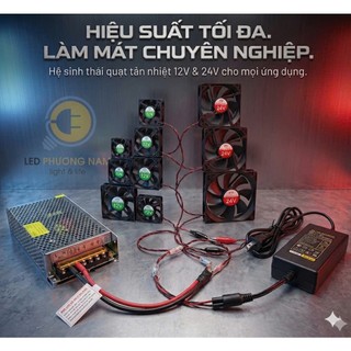 Quạt Tản Nhiệt 12V - 24V DC (hàng mới 100%)