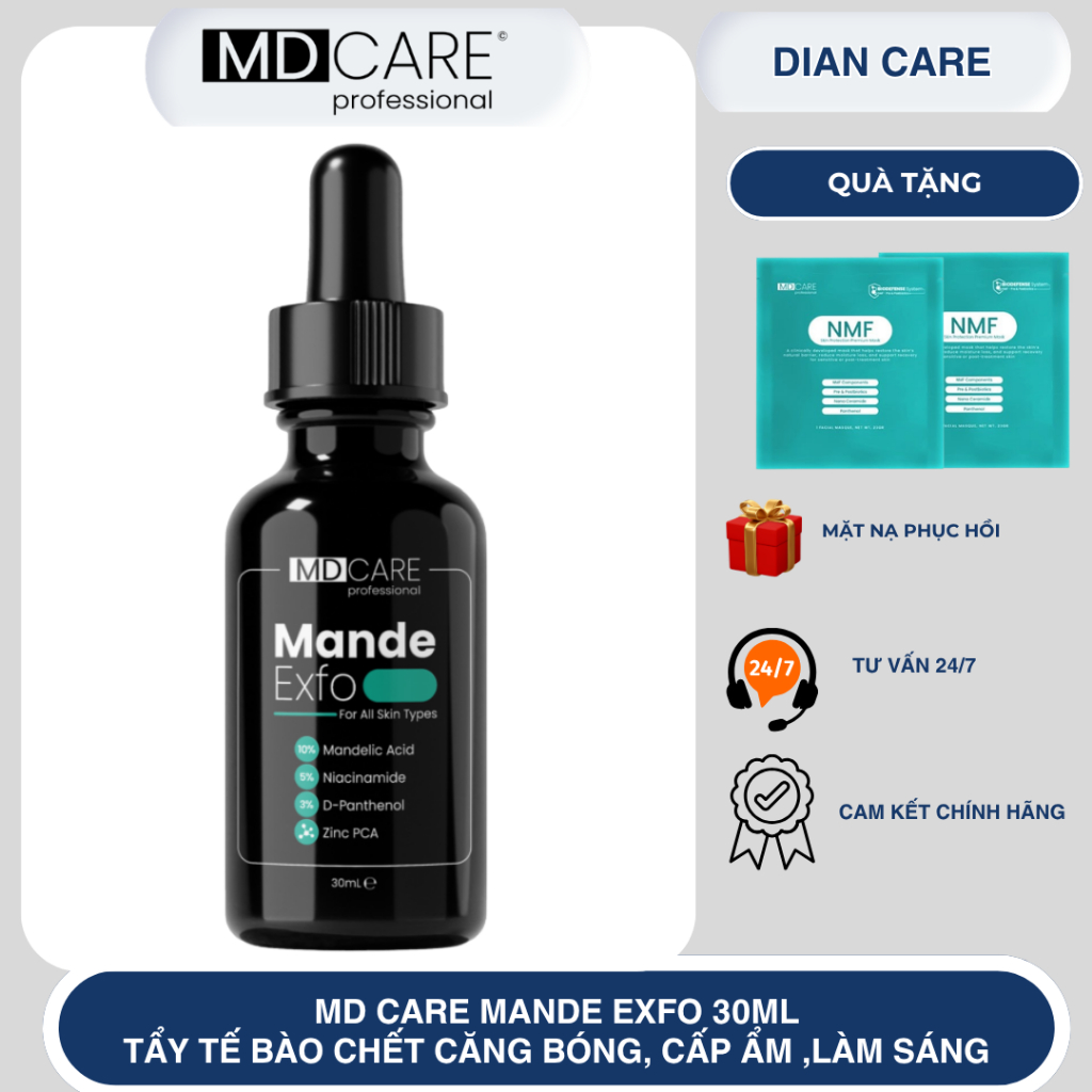 [ CHÍNH HÃNG MD CARE ] MANDE EXFO Tẩy Tế Bào Chết Căng Bóng, Cấp Ẩm Làm Sáng Da MD CARE Mande Exfo