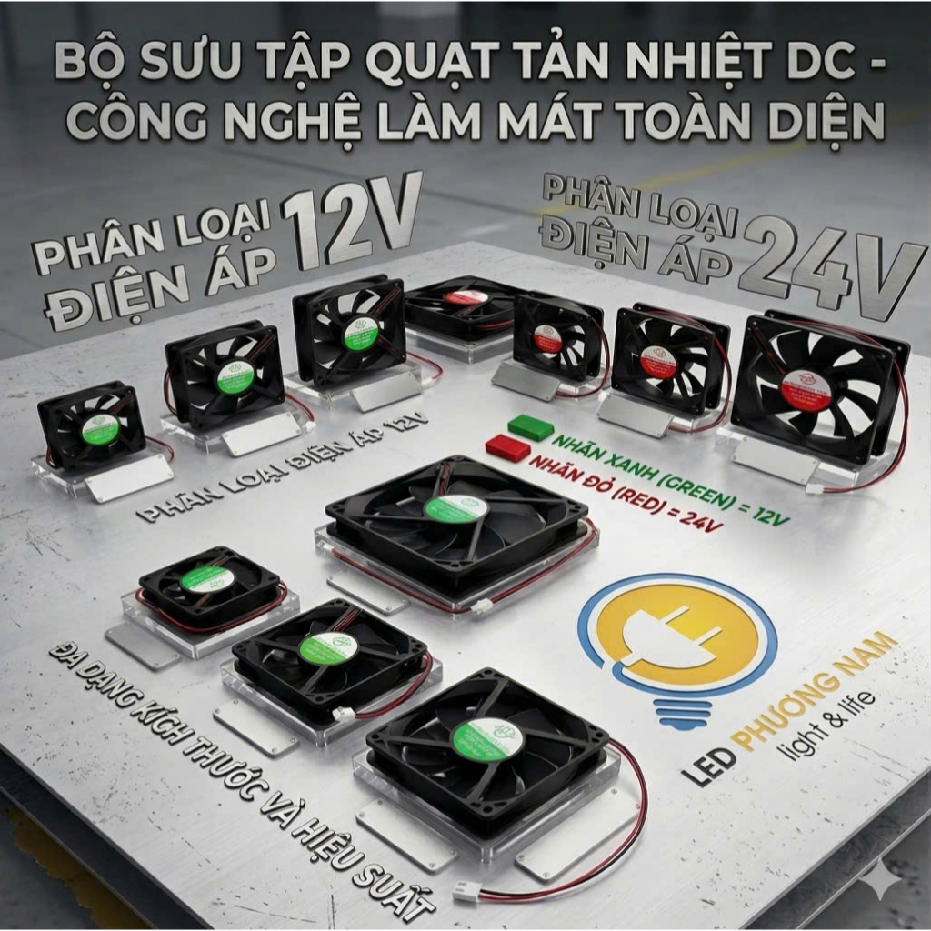 Quạt Tản Nhiệt 12v - 24v [Hàng mới 100%]