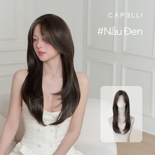 Tóc Giả Nguyên Đầu Siêu Da Lưới Lace CAPELLI Cúp Layer Mái Bay Julia Premium Wig