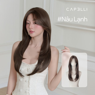 Tóc Giả Nguyên Đầu Siêu Da Lưới Lace CAPELLI Cúp Layer Mái Bay Julia Premium Wig