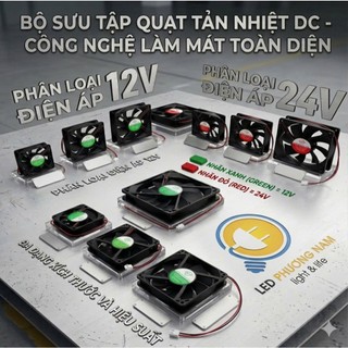 Quạt Tản Nhiệt 12V - 24V DC (hàng mới 100%)