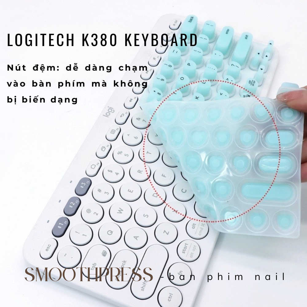 Miếng lót bàn phím silicone Logitech K380/K580 keyboard