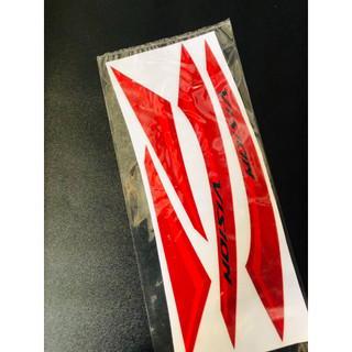 Tem Bửng Vision Trắng Đỏ Decal in “ Nền Trong “