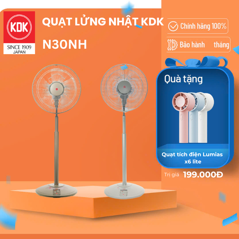 Quạt đứng Nhật lửng 5 cánh KDK N30NH - Bảo hành chính hãng 24 tháng
