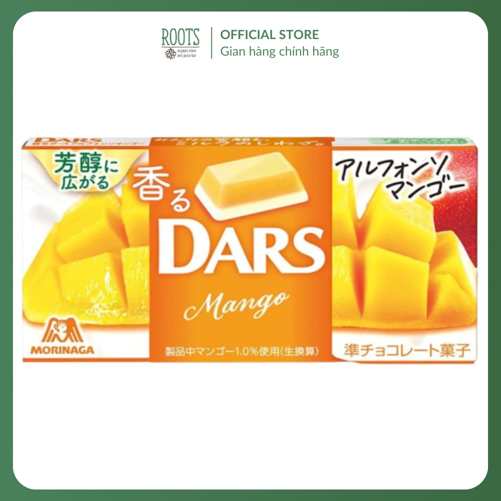 (Ship hỏa tốc) MORINAGA - Socola Xoài, Dars, Mango Chocolate, 12 Viên (42g)