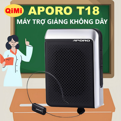 Máy Trợ Giảng APORO T18 UFH - Kết Nối Xa Ổn Định, Công Suất Cao 30W, Âm Thanh To Rõ, Pin Trâu