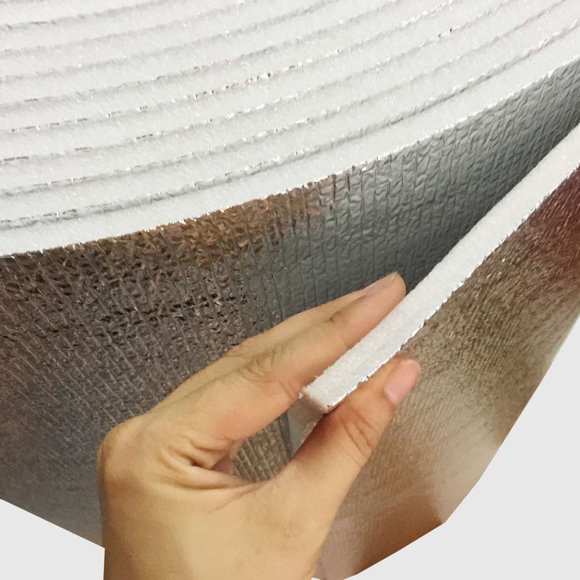 Cuộn xốp Cách nhiệt PE Foam dày 10mm Tấm chống nóng cửa kính, téc nước, Che nắng oto..