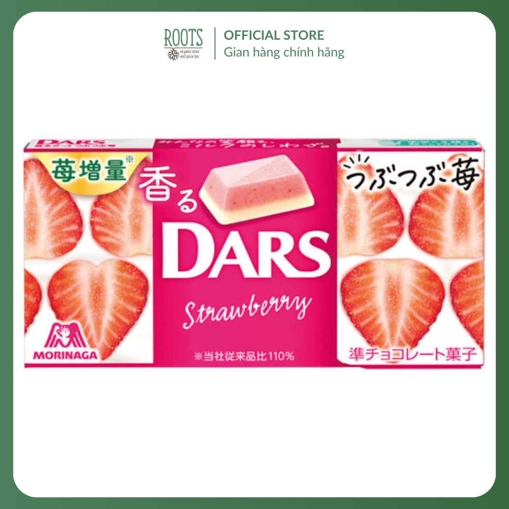 (Ship hỏa tốc) MORINAGA - Socola Sữa Dâu, Dars, Strawberry Milk Chocolate, 12 Viên (42g)
