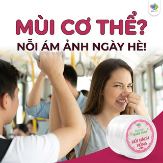 Bột Thảo Mộc Khử Mùi Hôi Nách Hồng , Phấn Hỗ Trợ Giảm Mồ Hôi Giúp Vùng Da Khô Thoáng